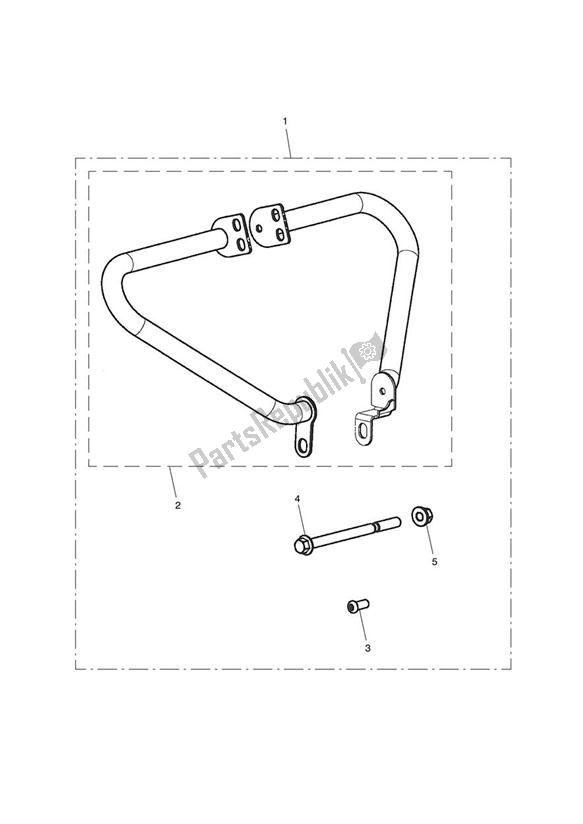 All parts for the Engine Dresser Bar Kit of the Triumph America Carburettor 790 2002 - 2007